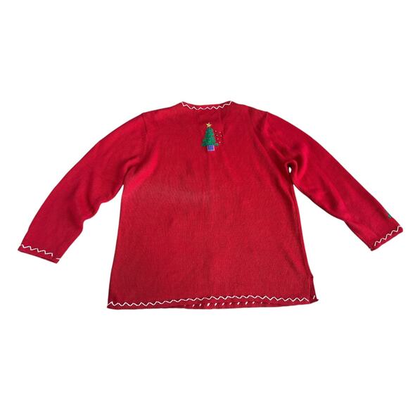 Ugly Christmas Sweater Embroidery Patch Knit 90s Nostalgia Cottagecore Holiday - Picture 8 of 9